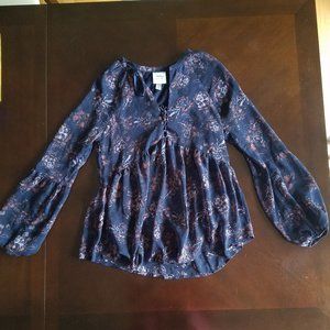 Long Sleeve Peasant Blouse